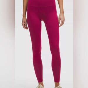 lululemon Burgundy/Deep Red Align Leggings Size 2